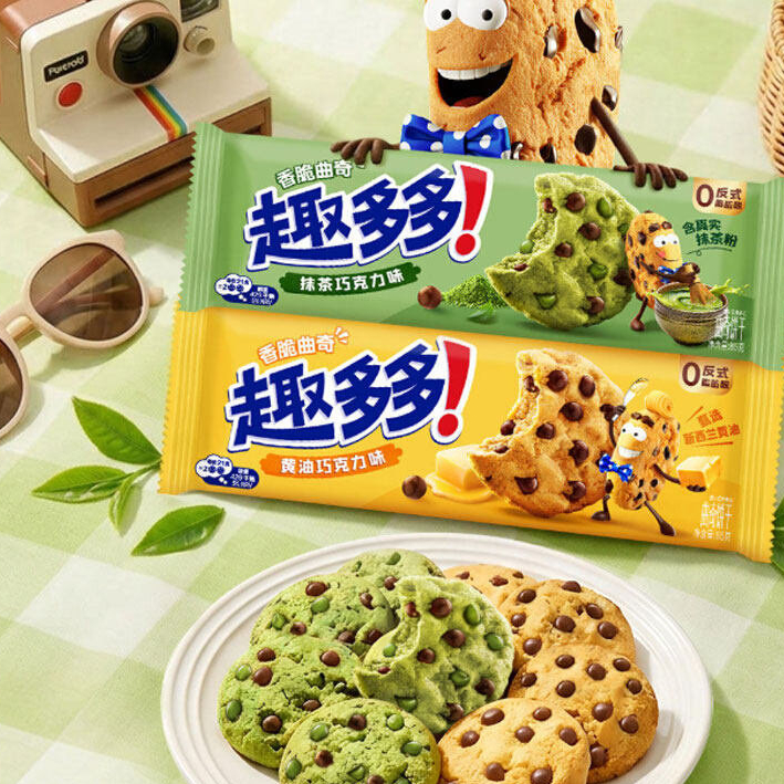 2026 สไตล์ใหม่ 2026 Fun Duoduo Crispy Cookies 85g Butter Matcha Chocolate Flavour Office Snacks Snac