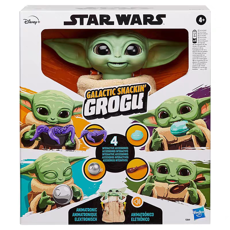 ของเล่นเด็ก Hasbro Star Wars The Mandalorian Baby Yoda ตุ๊กตาเสียงแบบโต้ตอบ