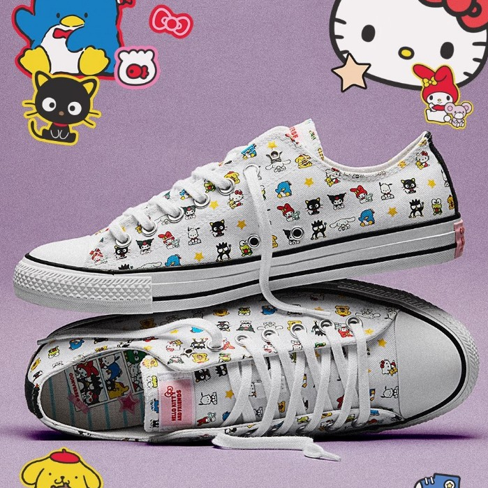 VERS Sanr 70s Fashion Cartoon Hello and Friends รองเท้าโลว์คัทลําลอง-B623