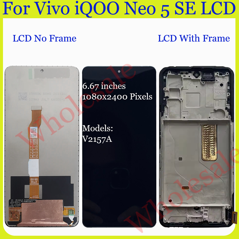 Original AMOLED สําหรับ Vivo iQOO Neo 5 5 SE 6 6 SE 7 7 รูปที่ 3