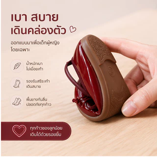 รองเท้าหนังลําลองสีแดง พื้นนิ่ม ขนาดเล็ก สไตล์เจ้าหญิง รองเท้าแมรี่เจนเด็ก สําหรับเด็กผู้หญิง