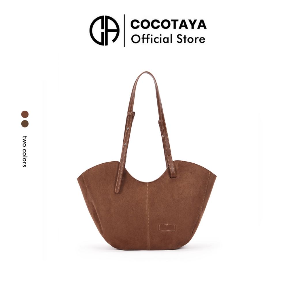 (COCOTAYA) Lykke Bag กระเป๋าสะพายไหล่ทรงย้อนยุคความจุขนาดใหญ่รุ่นใหม่ กระเป๋าถือแฟชั่นระดับไฮเอนด์