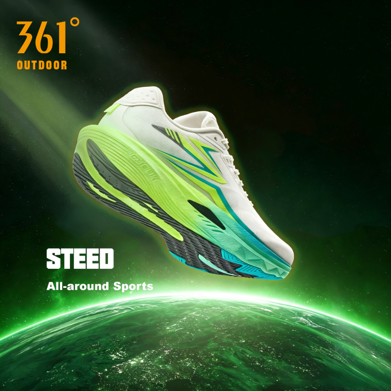 361 Degrees Steed รองเท้าวิ่งฝึกซ้อมแบบขึ้นรูปชิ้นเดียว ทนทานต่อการสึกหรอและระบายอากาศได้ดี 672612203