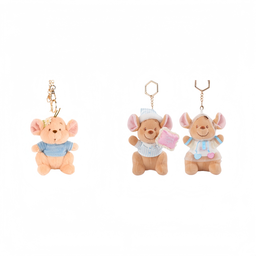 Disney Roo Series พวงกุญแจจี้ตุ๊กตายัดไส้น่ารัก Plushie ตุ๊กตาของขวัญวันเกิดเด็ก