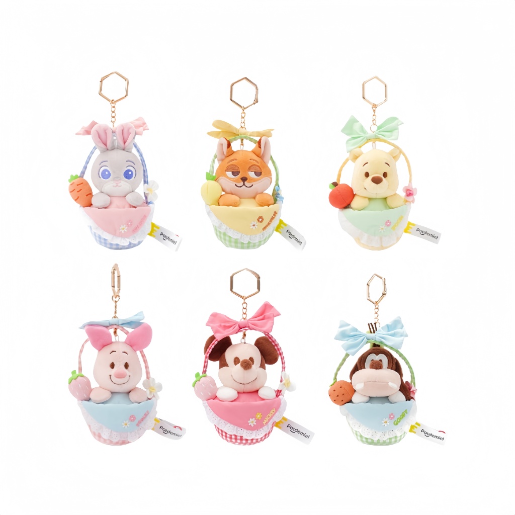 Disney Spring Series ตุ๊กตาจี้พวงกุญแจตุ๊กตายัดไส้น่ารัก Plushie ตุ๊กตาของขวัญวันเกิดเด็ก