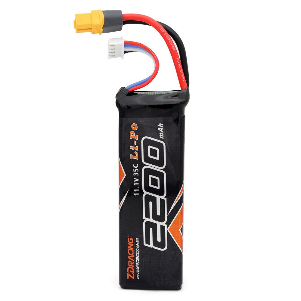 ZD Racing 11.1V 2200mAh 3S LiPo แบตเตอรี่ XT60 ปลั๊กสําหรับ MT16 BX12 RX12 Rlaarlo XTS P12 Gladiator