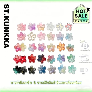 ลูกปัดแก้วซากุระ 11mm ลูกปัดคั่น อุปกรณ์ DIY (10-50 ชิ้น) สำหรับ สร้อยข้อมือ สร้อยคอ และงานประดิษฐ์