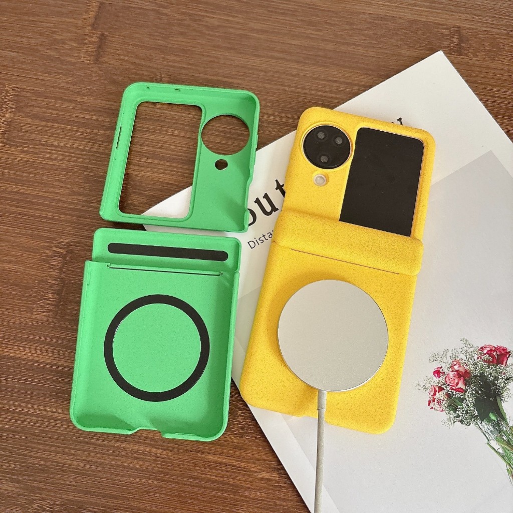 เคสสําหรับ OPPO FIND N3 FLIP เคสโทรศัพท์ Frosted Skin feel Ultra-thin Full Protection ฝาหลังแกนป้องกันแม่เหล็ก