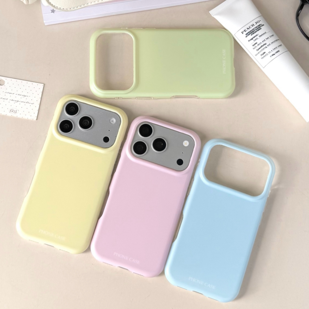 Stylish Macaron สีทึบ Frosted เคสโทรศัพท์กันกระแทกสําหรับ iPhone 17 16 15 Pro Max 17ProMax