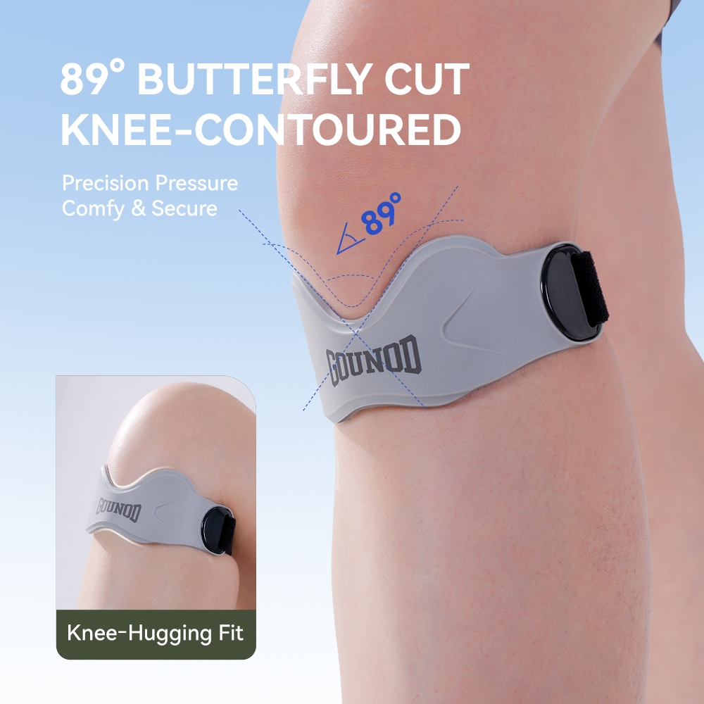 สายรัดพยุงเอ็นเข่า Patellar กันเจ็บปวดและเสถียรภาพปัตellas จากแบรนด์ GOUNTOD