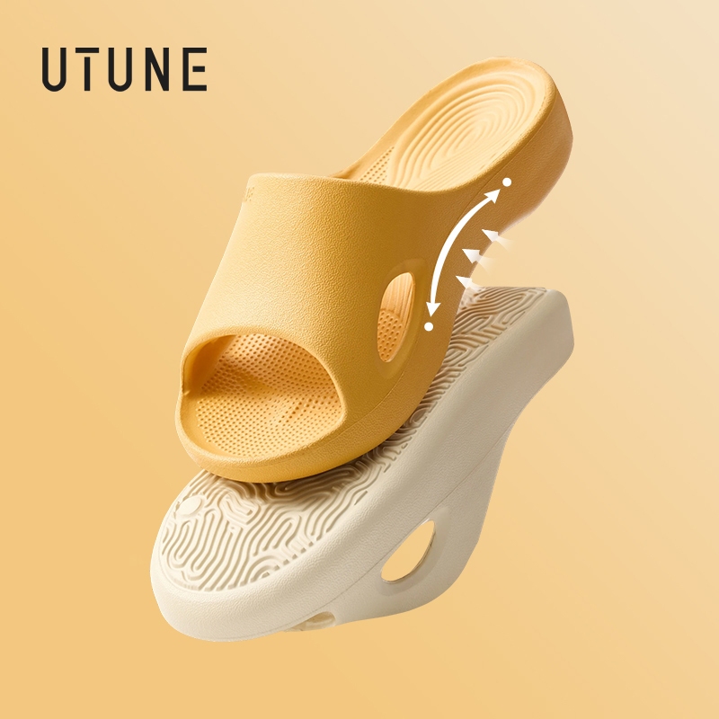 UTUNE รองเท้าแตะเด็ก รองรับอุ้งเท้า EVA นุ่มเบา กันลื่น ใส่ในบ้าน ใส่สบาย ระบายอากาศดี ลดแรงกด ช่วยปรับเท้าแบน เสริมบุคลิกภาพ