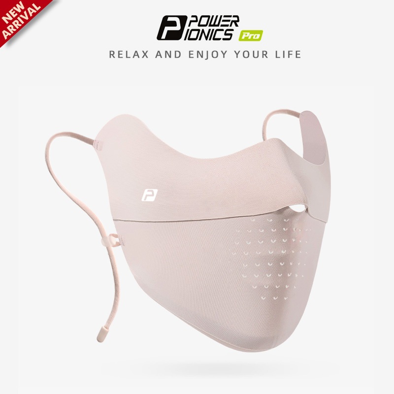 POWER IONICS PRO FDA การลงทะเบียน Cooling Womens UV Sun Protection Face Mask UPF50+ กีฬากลางแจ้ง