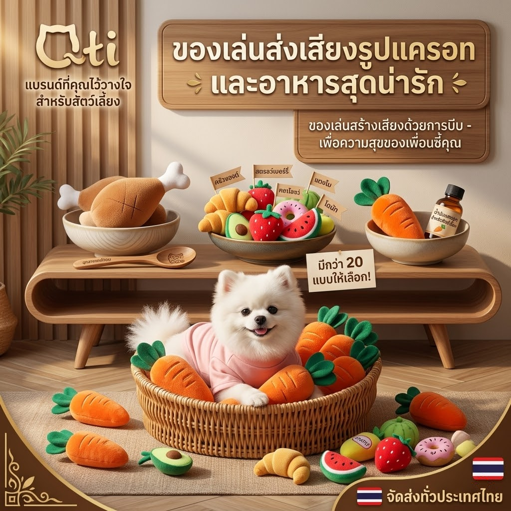 ของเล่น Squeaky ของเล่นสุนัขและแมว พร้อมส่งในไทย