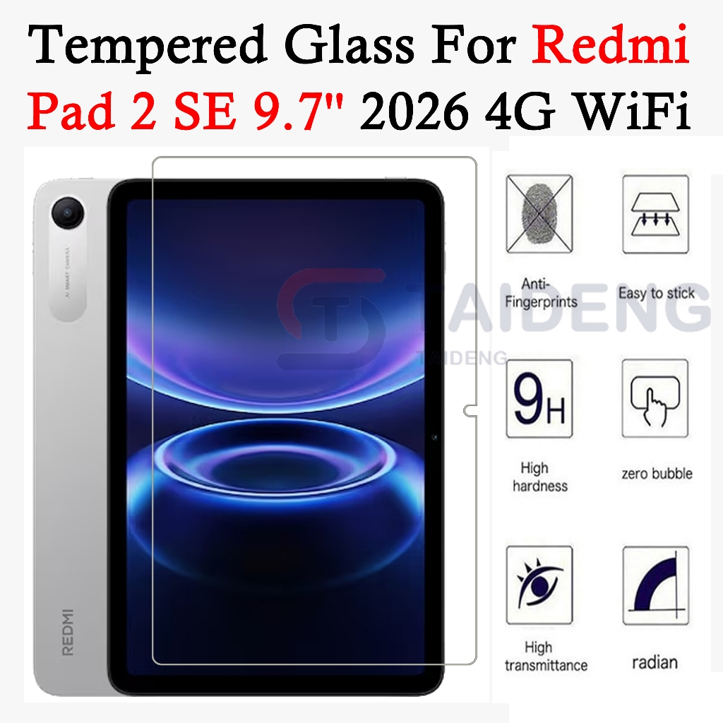 สําหรับ Xiaomi Redmi Pad 2 9.7 4G WiFi 2026 9H กระจกนิรภัย HD ป้องกันหน้าจอ Guard