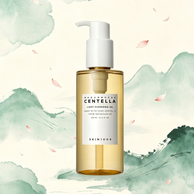 เกาหลี SKIN1004 มาดากัสการ์ Centella Light Cleansing Oil, Soothing Cleansing Oil สําหรับผิวแพ้ง่าย, 