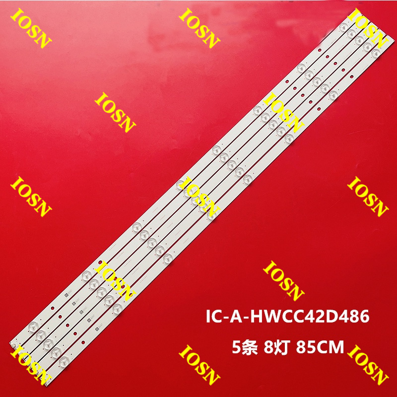 5 ชิ้น/เซ็ต LED Backlight แถบสําหรับ TH-43C410K TH-43D410K TH-43E410K TC-43DS630C TC-43SV700B TH-43C