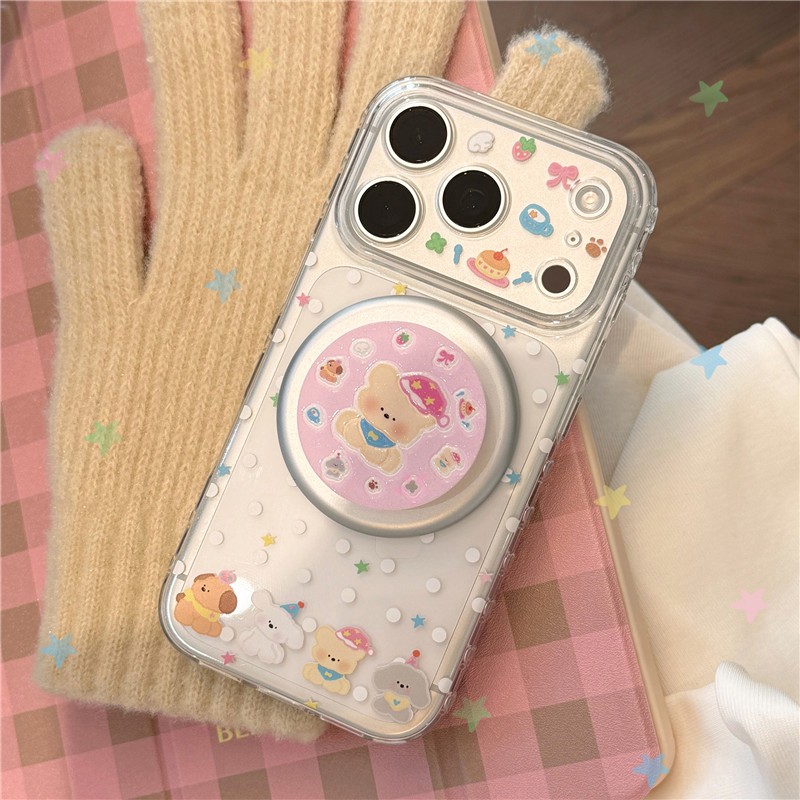 IPhone 17 Pro max Dotted Dog ลายวัสดุ TPU เคสโทรศัพท์กระบวนการ IMD