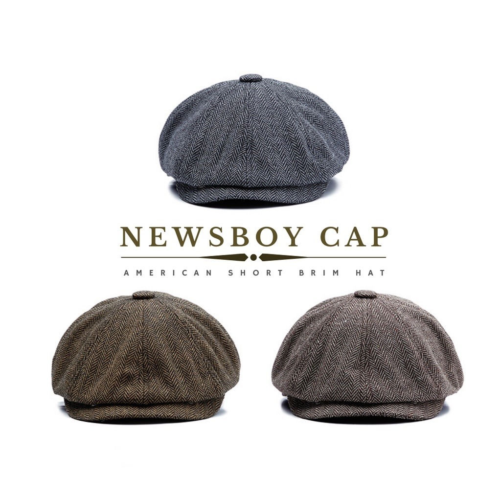 หมวกหลากสไตล์สำหรับผู้ชายและผู้หญิง: Retro, ฤดูใบไม้ร่วง, ฤดูหนาว,_beret_,_Newsboy_,_จิตรกร_