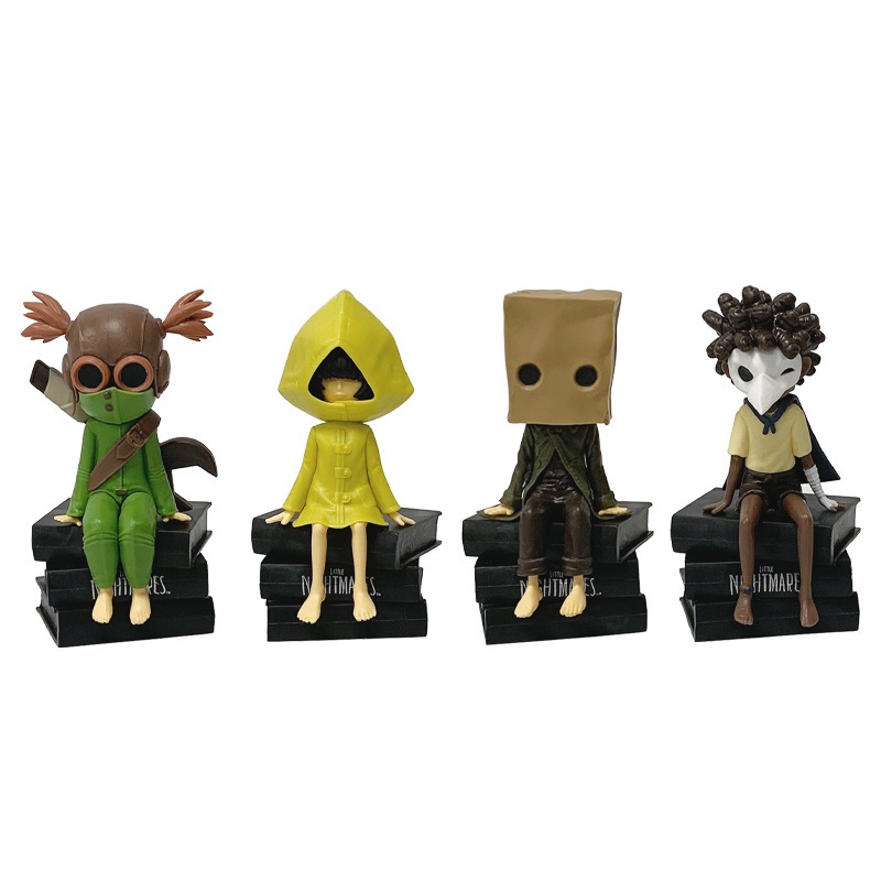 8 สไตล์ 12 ซม.เกม Little Nightmares ตําแหน่งนั่ง Six Mono Low Alone PVC Action Figure รุ่นเดสก์ท็อปค