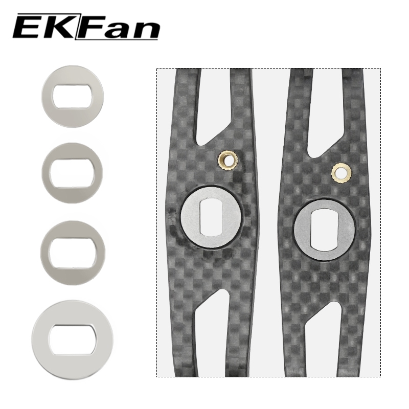 Ekfan ตกปลา Reel อะไหล่ 0.9 มม.จับ spacer 8*5 มม. 7*4 มม.สําหรับ abu Daiwa Shimano lure reel
