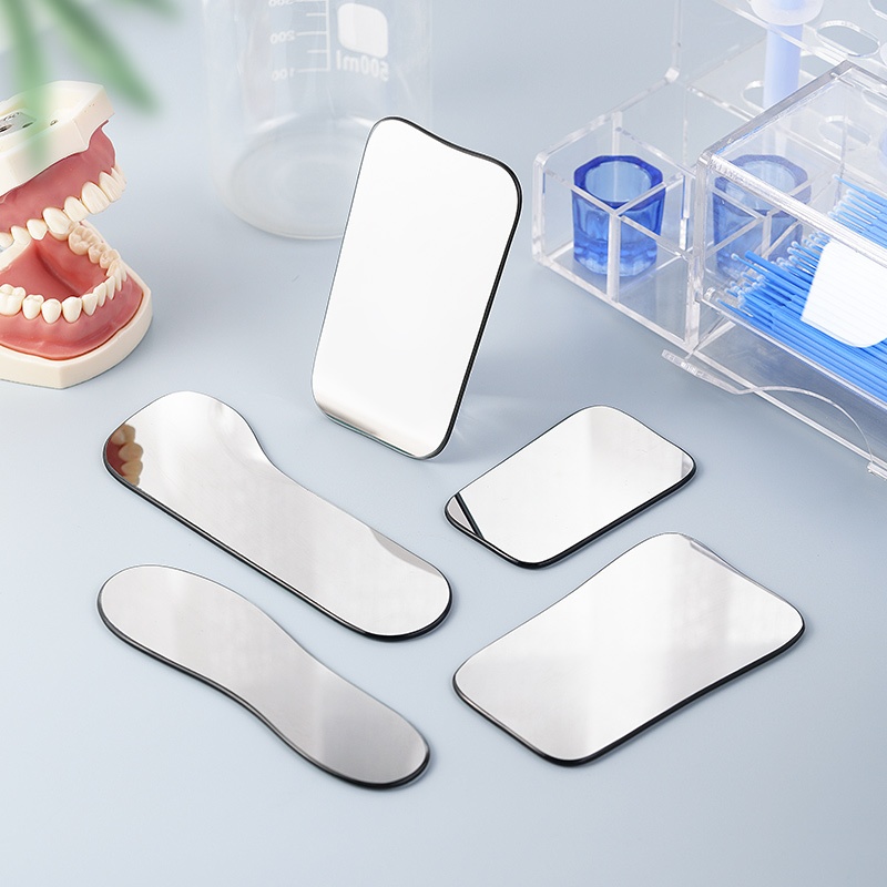 5 รูปร่าง Dental Double-Sides Glass การถ่ายภาพ MirrorI Autoclavable