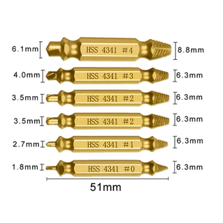 Kiprun ชุดดอกถอนน็อตหัวเสีย ถอดออกง่าย 6 ชิ้น