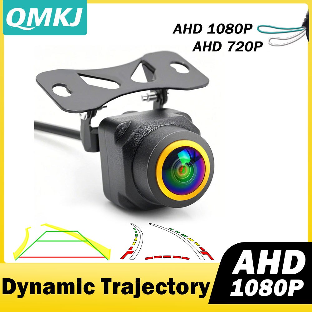 กล้องติดรถยนต์ถอยหลัง Dynamic Trajectory 170° เลนส์ Fisheye CCD Sensor Full Color Night Vision ปรับอ