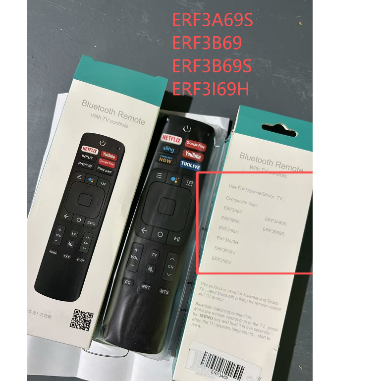ที่ไม่ซ้ํากัน ERF3A69 ใหม่ Hisense สําหรับ ERF3I69H เสียงรีโมทคอนโทรลสําหรับ Hisense TV ERF3A69S ERF