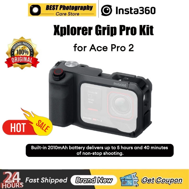 【🇹🇭 24h กรุงเทพฯ】Origianl Insta360 Xplorer Grip Pro Kit สําหรับกล้อง Insta360 Ace Pro 2 ศูนย์ 1 ปี