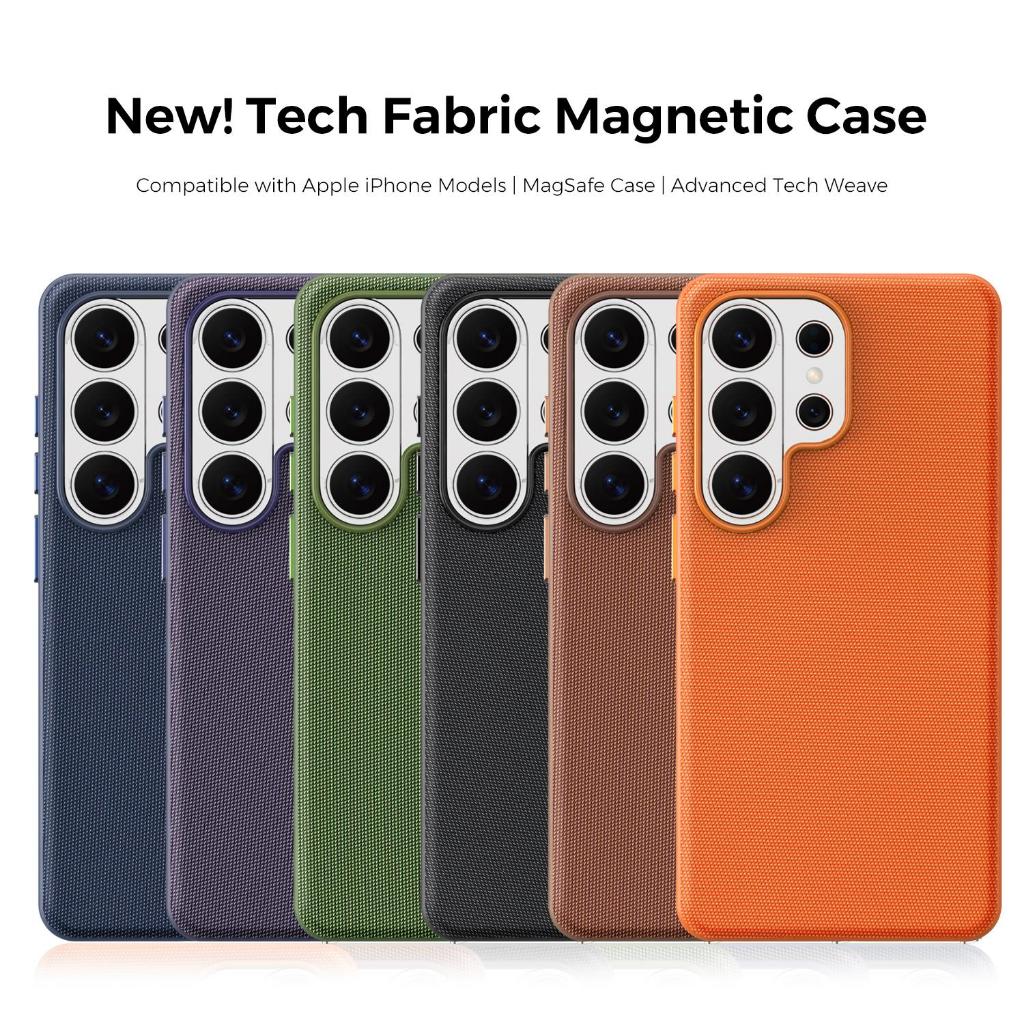 Tech Cloth Magnetic Case สําหรับ Samsung S26 Ultra, S25 Ultra, S24 Ultra | แม่เหล็กแรงดูดสูงและทนทานกันกระแทก