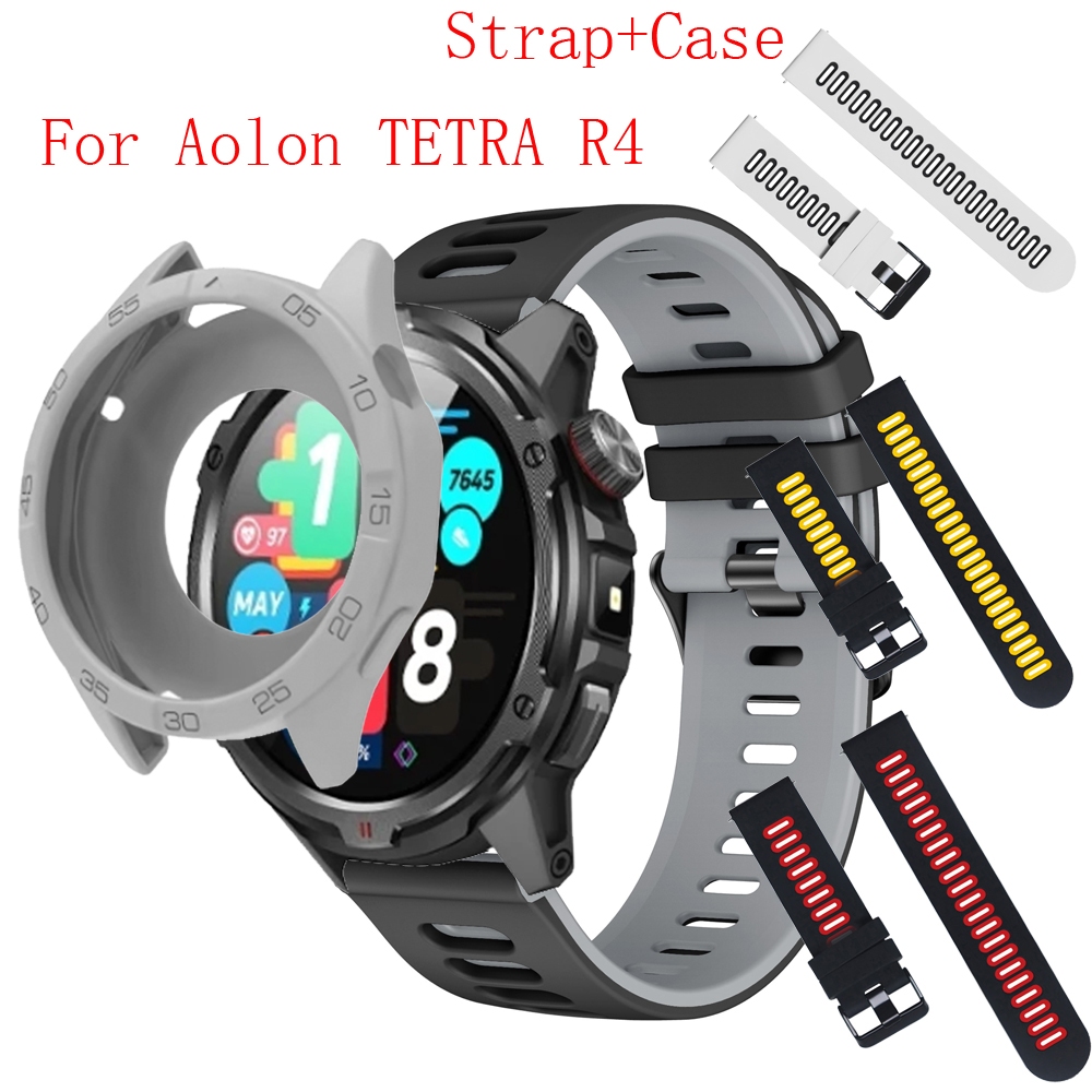 Aolon TETRA R4 สมาร์ทวอท์ชกรณีป้องกันหน้าจอสําหรับ Aolon TETRA R4 สายรัดสายรัดข้อมือสร้อยข้อมืออุปกร
