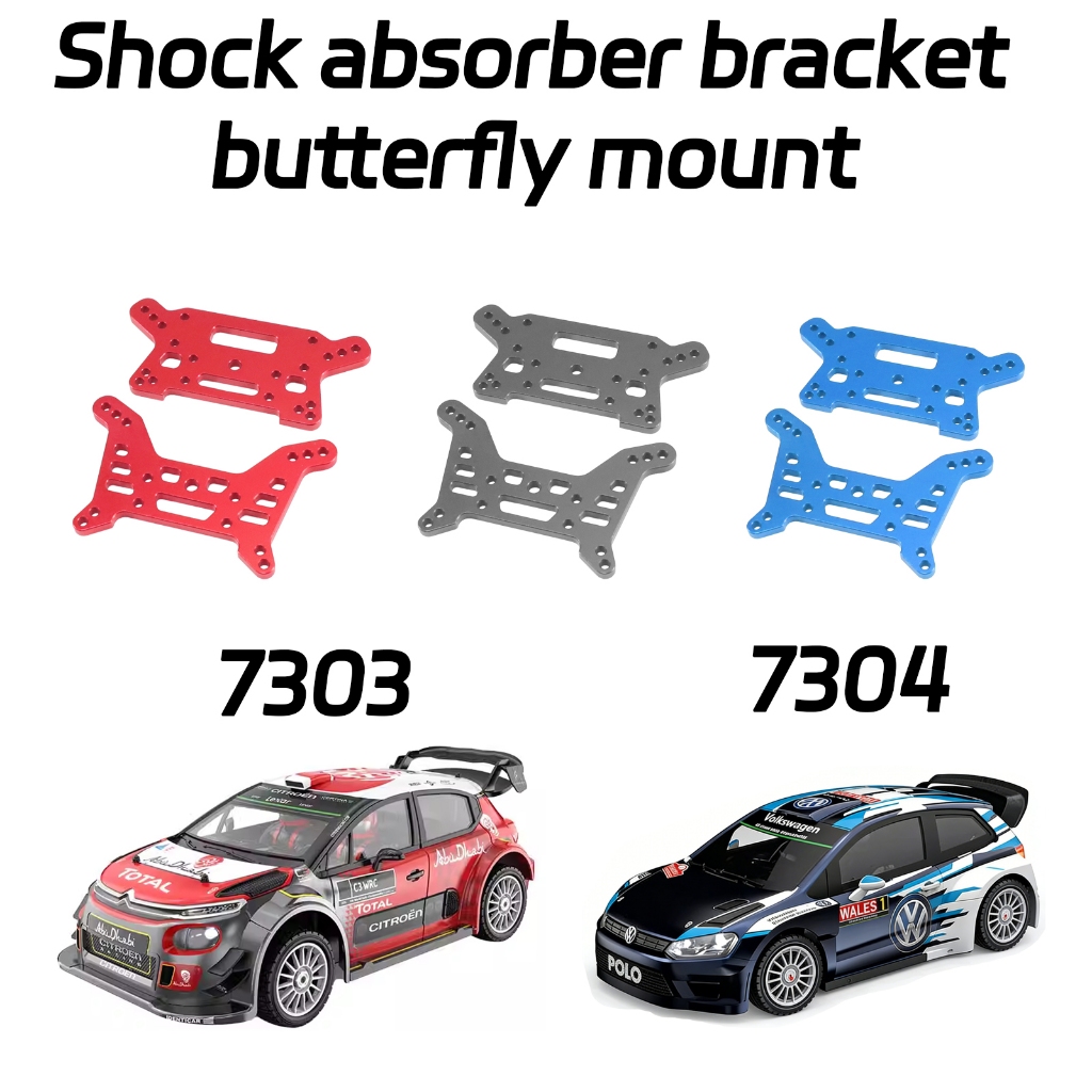สําหรับ MJX Hyper go 1/7 7303 7304 RC รถโลหะด้านหน้าและด้านหลัง Shock Tower อัพเกรด Suspension Brack