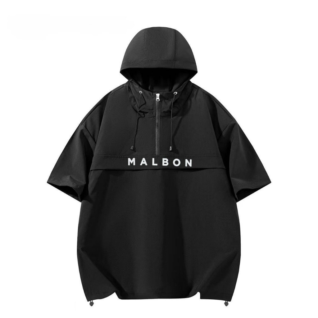 2026 ฤดูร้อนสไตล์ใหม่ MALBON Golf เสื้อผ้าผู้ชาย Breathable Hooded Workwear แขนสั้น Ultra-Light หลวมพิมพ์ Quick-Drying Jersey เวอร์ชั่นเกาหลี Casual Daily Outdoor Endgame กีฬาเสื้อกอล์ฟ ราคา ถูกที่สุด โปรบีเคเค แกลเลอรีภาพที่ 6