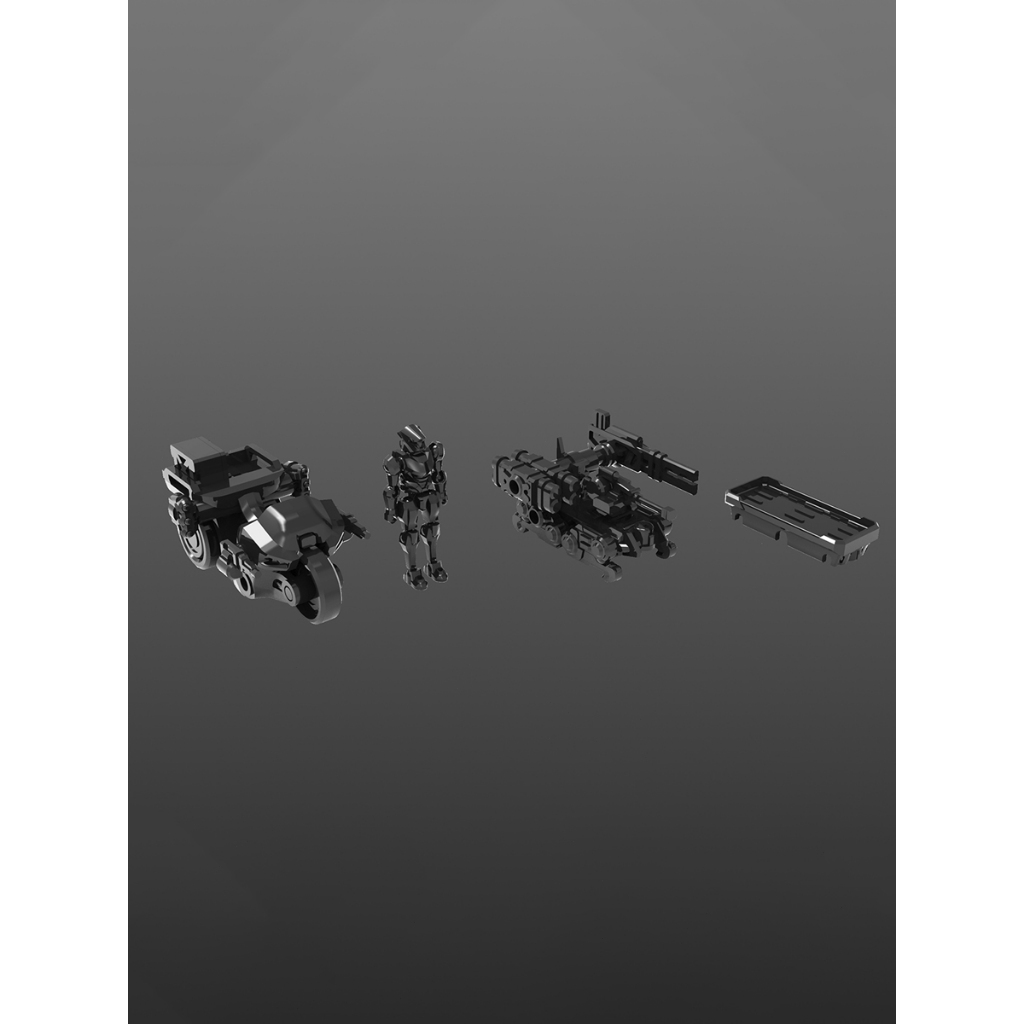 HIPLAY Sheik แผ่นดินใหญ่ 1/60 SERIES Reconnaissance Squad Assembly Model Kits 3 MIN PROJECT