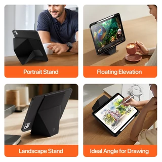 DUX DUCIS VERS เคสกันกระแทก iPad แบบพับสำหรับ Multi-Functional Floating กรณีแท็บเล็ตสําหรับ iPad Air 13 11 2025 4 5 Pro 13 12.9 11 iPad 10 9 8 7 ฝาครอบปลอก