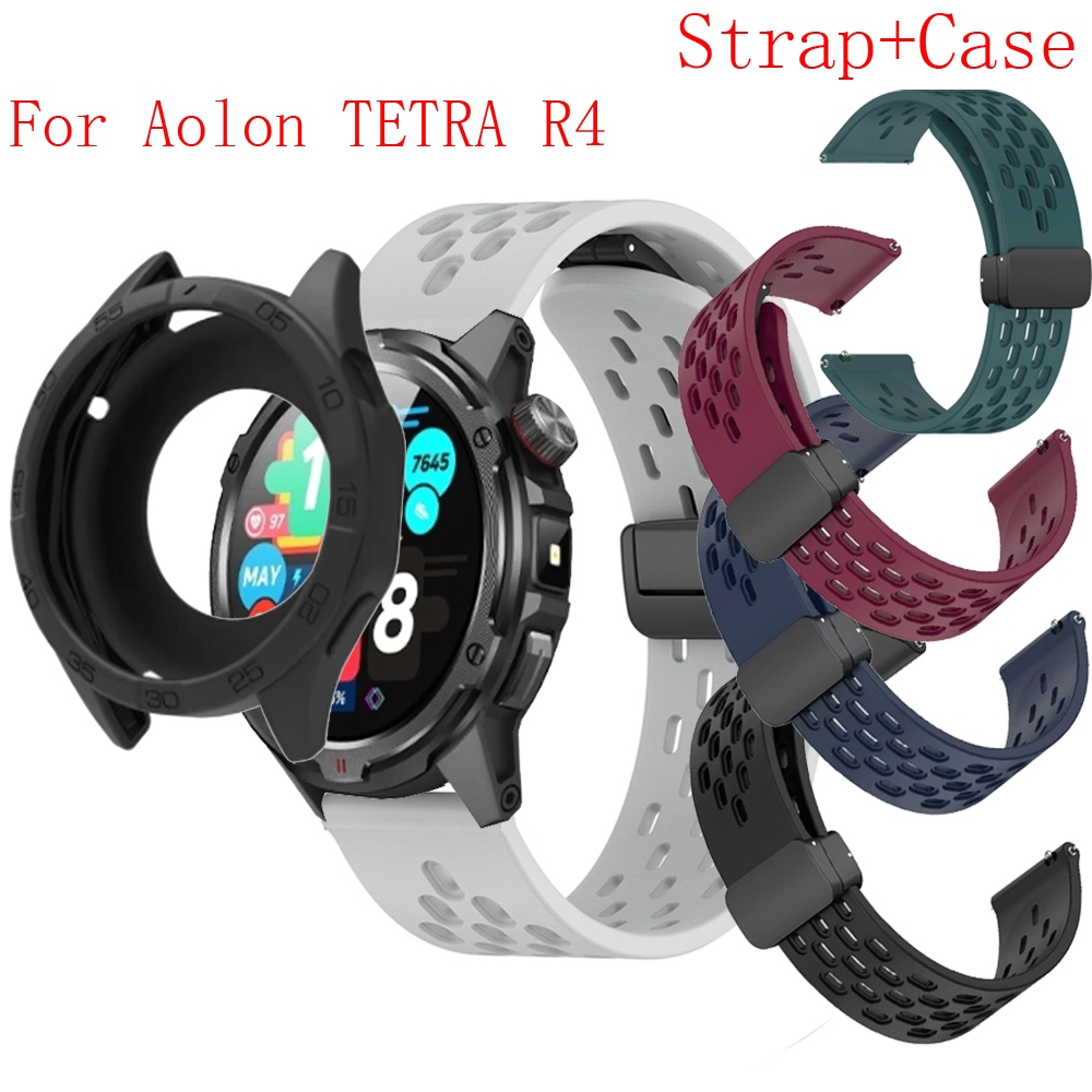 สําหรับ Aolon TETRA R4 กรณีหน้าจอ Protectiv สายคล้องนุ่มสายรัดข้อมือกีฬาสําหรับ Aolon TETRA R4 ฝาครอ