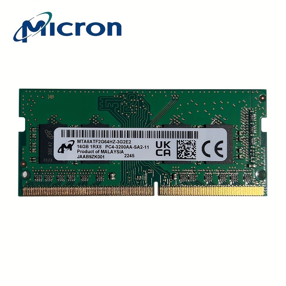 ไมครอน DDR4 RAM 4GB 8GB 16GB DDR4 2400MHz PC4-19200S PC4-2400T หน่วยความจําแล็ปท็อป SODIMM RAM