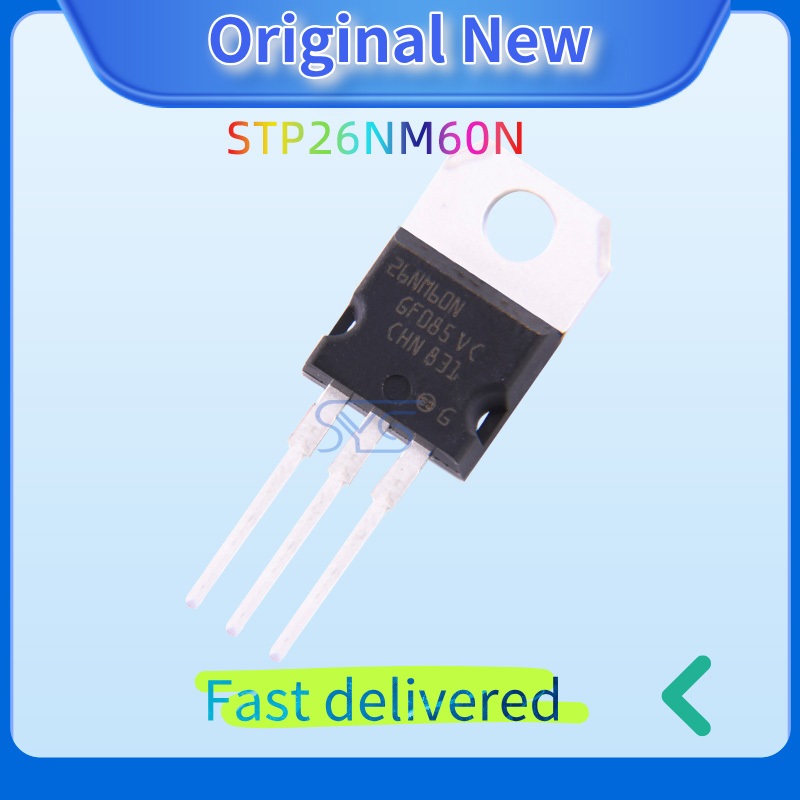 5 ชิ้น STP26NM60N Original MOSFET 26NM60N TO-220N ช่อง 600V ทรานซิสเตอร์