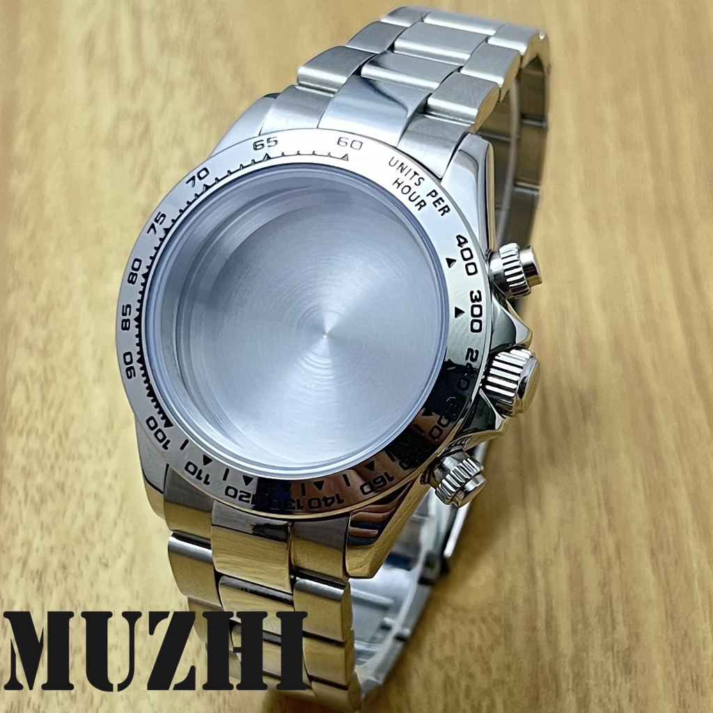 Daytona 40 มม.VK63 Sapphire Glass นาฬิกาเซรามิค Bezel นาฬิกาผู้ชายอุปกรณ์เสริมเหมาะสําหรับ VK63 VK63