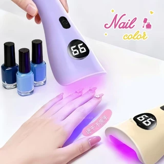 แหล่งกําเนิดแสงสองสีแดงสีน้ําเงิน✨โคมไฟทําเล็บ (มี 3 สี) จอแสดงผล นํา โคมไฟทําเล็บแบบพกพาไร้สายมือถือทําเล็บโคมไฟแบนน้ําหนักเบาสวยรู้สึกดีอายุการใช้งานแบตเตอรี่ยาวนานร้านทําเครื่องส่องไฟเฉพาะ