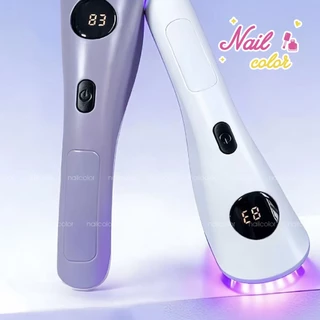 แหล่งกําเนิดแสงสองสีแดงสีน้ําเงิน✨โคมไฟทําเล็บ (มี 3 สี) จอแสดงผล นํา โคมไฟทําเล็บแบบพกพาไร้สายมือถือทําเล็บโคมไฟแบนน้ําหนักเบาสวยรู้สึกดีอายุการใช้งานแบตเตอรี่ยาวนานร้านทําเครื่องส่องไฟเฉพาะ