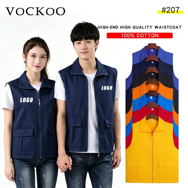 เสื้อแขนกุดฝ้ายบริสุทธิ์ มีปอมพอมโลโก้กำหนดเอง เหมาะสำหรับผู้ชายและผู้หญิง