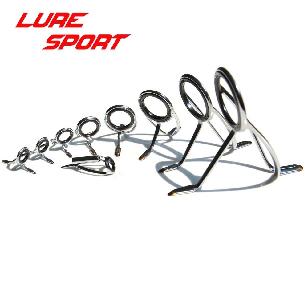 LureSport 9 ชิ้น 11 ชิ้นคู่มือชุด MN8 10 Top KW30 40 คู่มือเรือหนักหล่อ Rod Building ส่วนประกอบซ่อมเสาตกปลา DIY อุปกรณ์เสริม