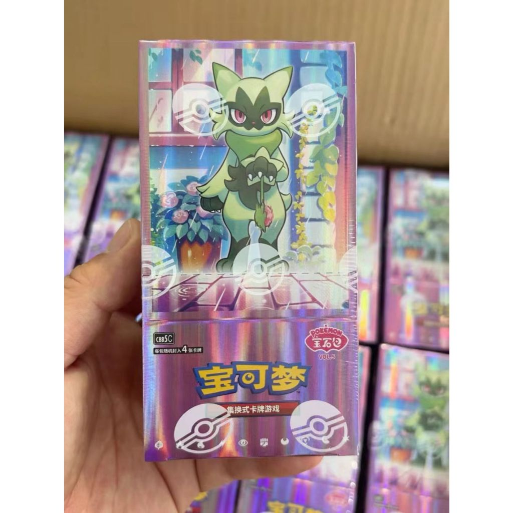 2026 การ์ดโปเกมอนต้นฉบับใหม่ S-จีน TCG Gem Pack Vol 5 CBB5C Horizons Booster Box Sealed