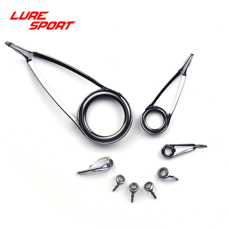 LureSport 7 ชิ้น 8 ชิ้นเบ็ดตกปลาชุดท่องเที่ยวสําหรับ Spinning Lure Rod ส่วนประกอบอาคารตกปลาเสาซ่อม DIY อุปกรณ์เสริม