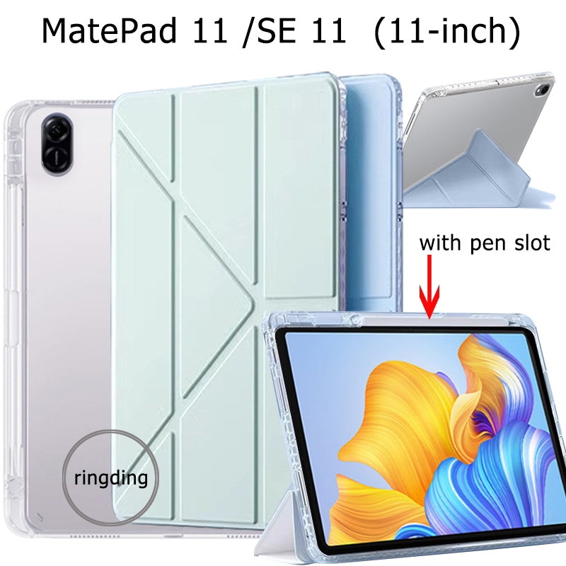 สําหรับ huawei MatePad SE 11 AGS6-W00 matepad 11 นิ้ว DBR-W10 W09 กรณีโปร่งใสอะคริลิคแท็บเล็ตเต็มป้อ