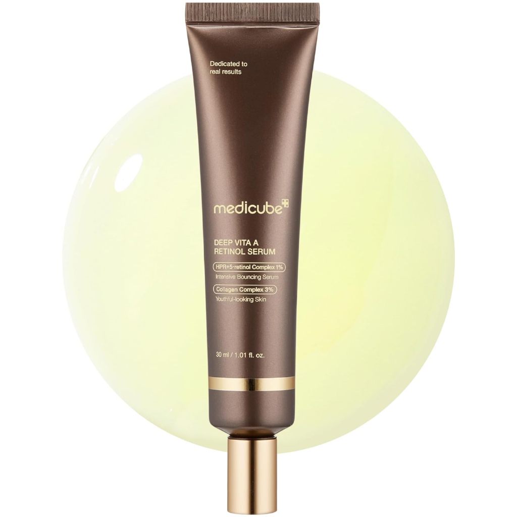 Medicube Deep Reviving Bakuchiol Retinol Facial Serum - Anti-Aging 4th Gen Retinol & Bakuchiol - Targets Fine Lines, Uneven Skin Tone, Blemish Scars - การดูแลผิวเกาหลี