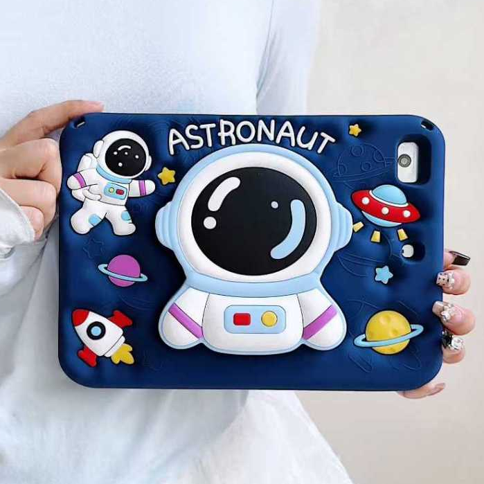 เคส ไอแพด ซิลิโคนนักบินอวกาศขาตั้งพับได้สายคล้องแบบสะพายข้างฝาครอบกันกระแทกพร้อมช่องดินสอ