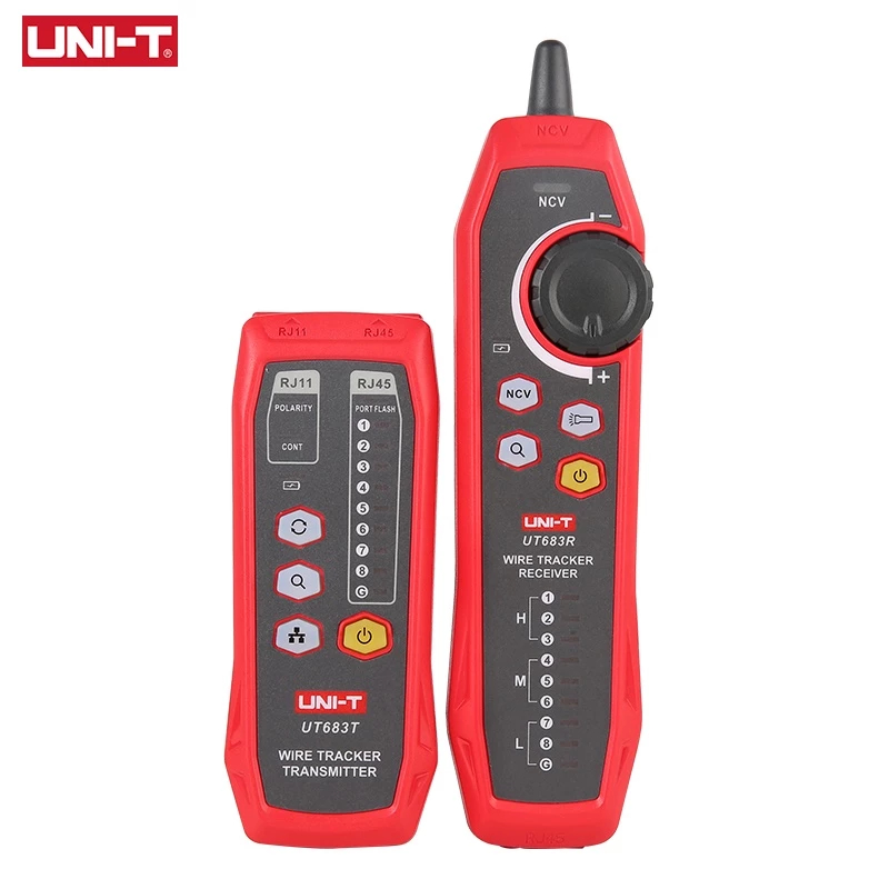 UNI-T UT683KIT Wire Tracker อัจฉริยะ Pencari Kabel RJ45 RJ11 ฟังก์ชั่น NCV