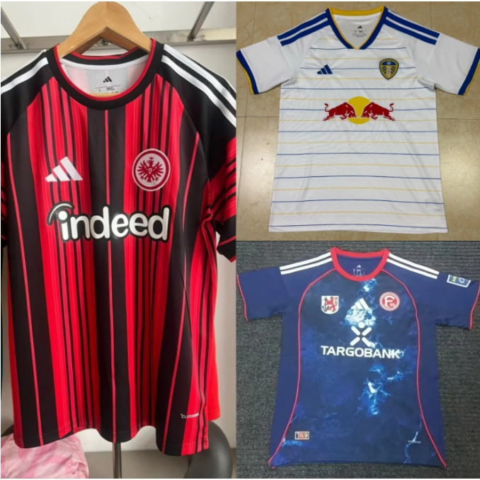 2026-27 Leeds United & Frankfurt & Düsseldorf Home เสื้อฟุตบอลผู้ชาย S-4XL 1:1